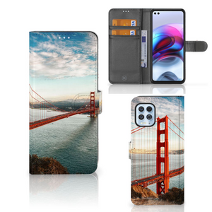 Motorola Moto G100 Flip Cover Golden Gate Bridge