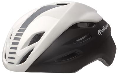 Pol Isport aero fietshelm m 55-58cm zwart/wit/grijs