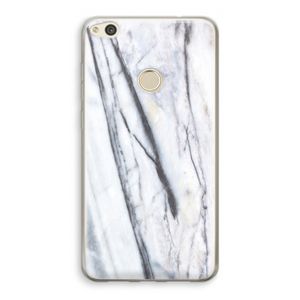 Gestreepte marmer: Huawei Ascend P8 Lite (2017) Transparant Hoesje
