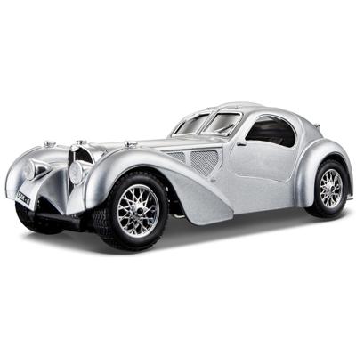 Modelauto - Bugatti Atlantic 1936 - silver - schaal 1:24 - speelgoedauto