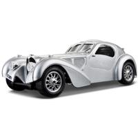 Modelauto - Bugatti Atlantic 1936 - silver - schaal 1:24 - speelgoedauto