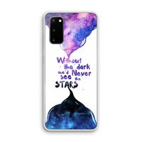 Stars quote: Samsung Galaxy S20 Transparant Hoesje