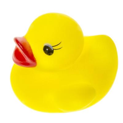 Duckiez Badeendjes - 12x stuks - geel - mini formaat - 3 cm - badspeeltje