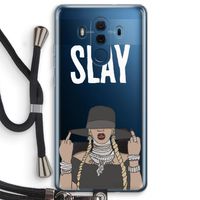 Slay All Day: Huawei Mate 10 Pro Transparant Hoesje met koord