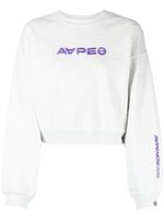 AAPE BY *A BATHING APE® sweat à logo brodé - Gris - thumbnail