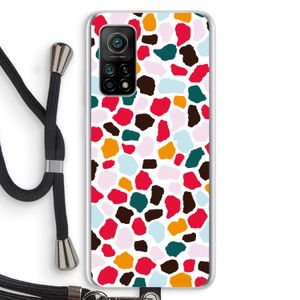 Colored Giraffe: Xiaomi Mi 10T 5G Transparant Hoesje met koord