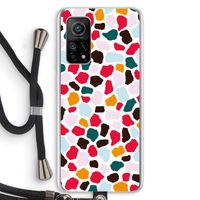 Colored Giraffe: Xiaomi Mi 10T 5G Transparant Hoesje met koord