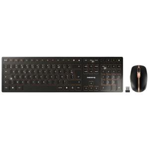 CHERRY JD-9100FR-2 Set met toetsenbord en muis Draadloos, Radiografisch AZERTY, Frans Zwart