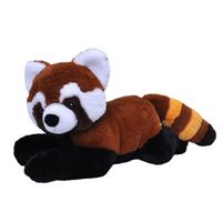 Speelgoed knuffel panda beertje rood 30 cm - thumbnail
