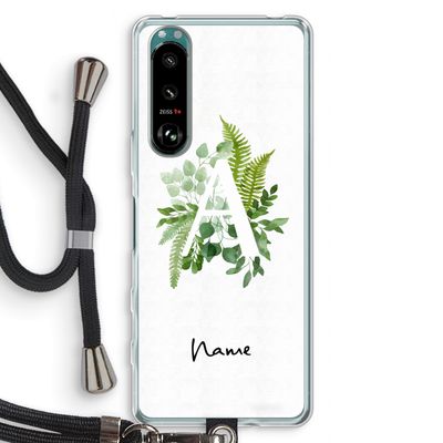 Green Brush: Sony Xperia 5 III Transparant Hoesje met koord
