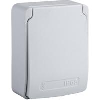 Schneider Electric 81143 Aanbouwcontactdoos IP65 Grijs (RAL 7035)