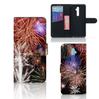 OPPO Reno 2Z Wallet Case met Pasjes Vuurwerk - thumbnail