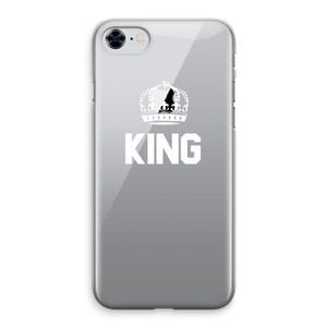 King zwart: iPhone 8 Transparant Hoesje