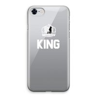 King zwart: iPhone 8 Transparant Hoesje