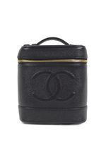 CHANEL Pre-Owned trousse de toilette Vanity Case à logo CC (2002) - Noir - thumbnail