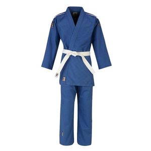 Matsuru judopak Club met schouderlabels blauw