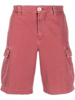 Brunello Cucinelli bermuda à taille mi-haute - Rouge