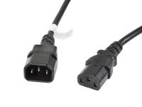 Lanberg CA-C13E-11CC-0030-BK electriciteitssnoer Zwart 3 m C13 stekker C14 stekker