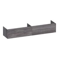 Brauer Embrace - Onderkast - 200 cm - met 2 Softclose Lades Greeploos en 2 Sifon Uitsparingen - Driftwood
