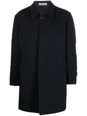 Corneliani manteau droit à simple boutonnage - Bleu