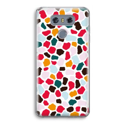 Colored Giraffe: LG G6 Transparant Hoesje