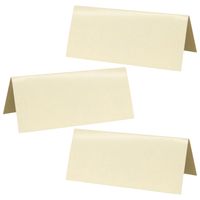 Naamkaartjes/plaatskaartjes - Bruiloft - creme - 100x stuks - 7 x 3 cm