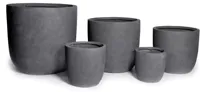 Mcollections Bloempot Egg - 46 x 43 cm - Clayfibre - Lood