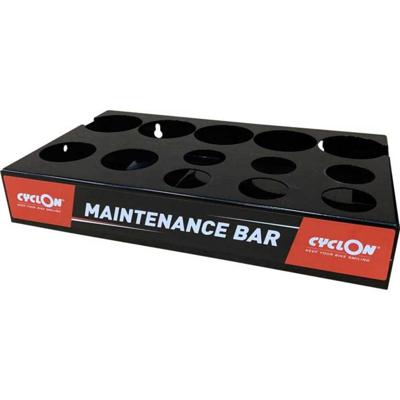Cyclon opbergbak maintenance bar staal zwart/rood