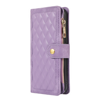 iPhone 12 Mini hoesje - Bookcase - Pasjeshouder - Portemonnee - Koord - Kunstleer - Paars