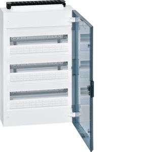 Hager Vega verdeler 3 rijen 54 modulen transparante deur
