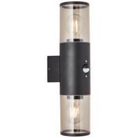 Brilliant Dubbele buitenlampSergioro met sensor - 96474/63