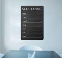 Weekplanner sticker krijtbord