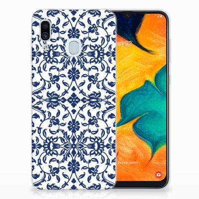 Samsung Galaxy A30 | TPU Case | Flower Blue