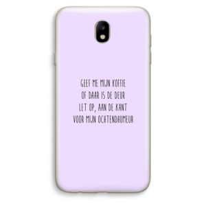 Ochtendhumeur: Samsung Galaxy J7 (2017) Transparant Hoesje