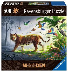 Ravensburger Houten Puzzel Tijger in de Jungle, 500st.