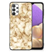 Samsung Galaxy A32 5G Marmeren Print Telefoonhoesje Marmer Goud