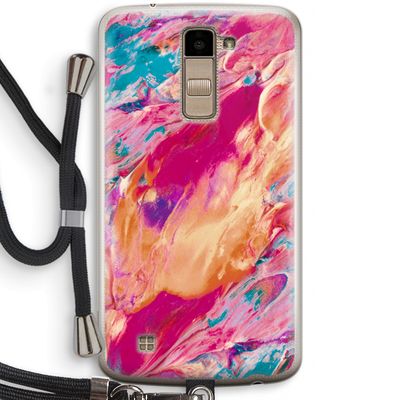 Pastel Echoes: LG K10 (2016) Transparant Hoesje met koord