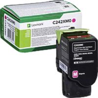 Tonercartridge Lexmark C242XM0 rood