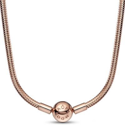 Pandora 382234C00 Ketting Moments Snake Chain zilver rosekleurig Pandora 382234C00 Ketting Moments Snake Chain zilver rosekleurig
