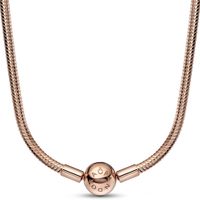 Pandora 382234C00 Ketting Moments Snake Chain zilver rosekleurig - thumbnail