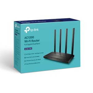 TP-LINK Archer C6U draadloze router Dual-band (2.4 GHz / 5 GHz) Gigabit Ethernet Zwart