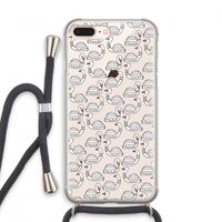Zwanen: iPhone 7 PLUS Transparant Hoesje met koord