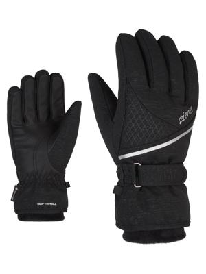 Ziener Kiana Gtx Gore Plus Warm Dames Handschoen Black Ink Spark 6,5