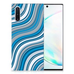 Samsung Galaxy Note 10 TPU bumper Waves Blue