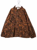 Andorine chemise à imprimé animalier - Marron