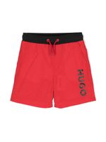 HUGO KIDS short de bain à logo imprimé - Rouge - thumbnail