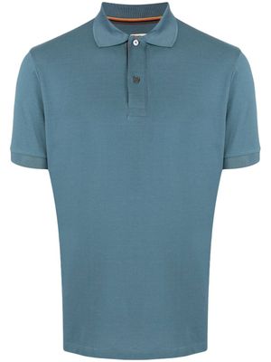 Paul Smith polo à bords rayés - Bleu