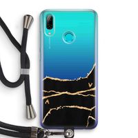 Gouden marmer: Huawei P Smart (2019) Transparant Hoesje met koord