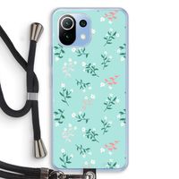 Small white flowers: Xiaomi Mi 11 Lite Transparant Hoesje met koord