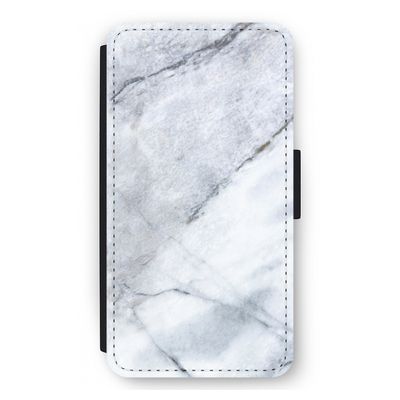 Witte marmer: iPhone 12 mini Flip Hoesje